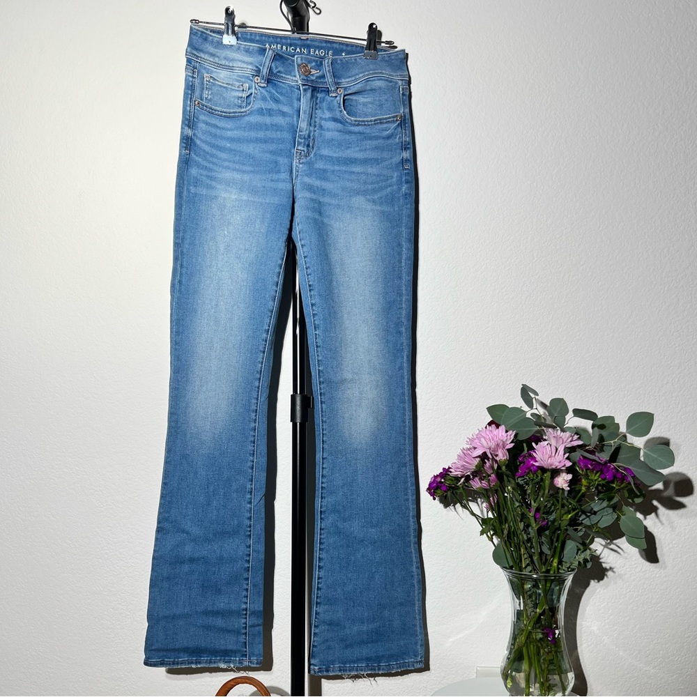 Wide leg- classic blue- American Eagle jeans